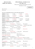 Đề thi thử THQG năm học 2014 - 2015 môn Tiếng Anh - Trường THPT Trần Phú (Mã đề thi 16)