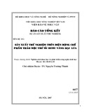 Báo các tổng kết dự án thử nghiệp: Sản xuất thử nghiệm trên diện rộng chế phẩm thảo mộc trừ ốc bươu vàng hại lúa