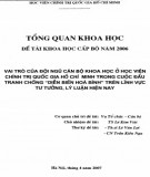 Tổng quan đề tài khoa học cấp bộ: Vai trò của đội ngũ cán bộ khoa học ở Học viện Chính trị quốc gia Hồ Chí Minh trong cuộc đấu tranh chống