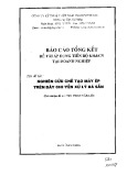 Báo cáo tổng kết đề tài áp dụng tiến bộ khoa học và công nghệ tại doanh nghiệp: Nghiên cứu chế tạo máy éo trên dây chuyền xử lý bã sắn