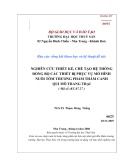Báo cáo tổng kết khoa học và kỹ thuật đề tài: Nghiên cứu thiết kế, chế tạo hệ thống đồng bộ các thiết bị phục vụ mô hình nuôi tôm thương phẩm thâm canh qui mô trang trại