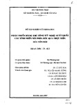 Đề tài nghiên cứu khoa học: Phát triển hàng thủ công mỹ nghệ xuất khẩu các tỉnh miền núi phía Bắc qua thực tiễn của Yên Bái