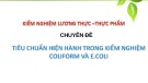 Kiểm nghiệm lương thực - thực phẩm - Chuyên đề: Tiêu chuẩn hiện hành trong kiểm nghiệm coliform và E.coli