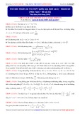 Thử sức trước kì thi THPT Quốc gia năm 2015 môn Toán (Đề số 30) - Thầy Đặng Việt Hùng