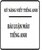 Những bài luận mẫu tiếng Anh theo chủ đề cực hay và ấn tượng năm 2015