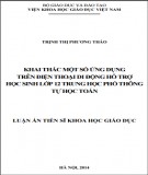 Luận án Tiến sĩ Khoa học giáo dục: Khai thác một số ứng dụng trên điện thoại di động hỗ trợ học sinh lớp 12 THPT tự học Toán