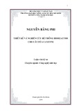 Luận văn tốt nghiệp Công nghệ sinh học: Thiết kế và nghiên cứu hệ thống Bioreactor cho cây dứa Cayenne