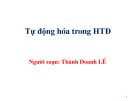 Bài giảng Tự động hóa trong HTĐ - Thành Doanh Lê