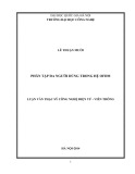 Luận văn Thạc sĩ Công nghệ điện tử - Viễn thông: Ứng dụng công nghệ Micro - nano chế tạo tổ hợp cảm biến từ