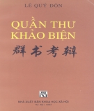 Tìm hiểu Quần thư khảo biện: Phần 1