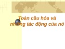 Bài giảng Toàn cầu hóa và hội nhập kinh tế quốc tế: Chương 1.1 - ThS. Trương Khánh Vĩnh Xuyên