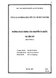 Tổng quan đề tài cấp bộ năm 2006: Những hoạt động của Nguyễn Ái Quốc tại Liên Xô