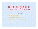 Đề cương môn học phay chuyên ngành