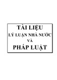 Lý luận nhà nước và pháp luật - Nguyễn Việt Dũng, Lưu Minh Duy