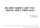 Bài giảng Chương 3: Điều khiển liên tục trong miền thời gian (Bài 2) - ThS. Đặng Văn Mỹ