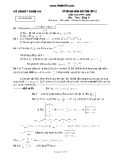 Đề thi học sinh giỏi Tỉnh lớp 12 năm học 1999 - 2000 môn Toán bảng A - Sở GD - ĐT Nghệ An