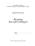 Bài giảng Xác suất và Thống kê - Nguyễn Đức Phương (ĐH Công nghiệp TP.HCM)