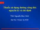 Bài giảng Thuốc sử dụng đường xông - hít: Nguyên lý và chỉ định  - ThS. Nguyễn Như Vinh