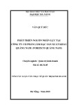 Tóm tắt Luận văn Thạc sĩ Quản trị kinh doanh: Phát triển nguồn nhân lực tại công ty Cổ phần Lâm Đặc Sản Xuất Khẩu Quảng Nam (Forexco Quảng Nam)