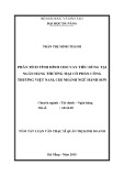 Tóm tắt Luận văn Thạc sĩ Quản trị kinh doanh: Phân tích tình hình cho vay tiêu dùng tại Ngân hàng TMCP Công thương VN – Chi nhánh Ngũ Hành Sơn