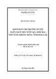 Tóm tắt Luận văn Thạc sĩ Kinh tế: Kiểm soát chi thường xuyên ngân sách nhà nước qua Kho bạc Nhà nước Krông Bông, tỉnh Đắk Lắk