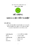 Đề cương Khóa luận tốt nghiệp: Nghiên cứu ảnh hưởng của liều lượng Lân và Kali bón đến sinh trưởng, phát triển và năng suất của giống lúa Khẩu Ký tại huyện Tân Uyên tỉnh Lai Châu