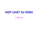 Bài giảng Hợp chất dị vòng