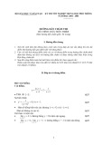 Hướng dẫn chấm thi kỳ thi tốt nghiệp THPT năm học 2004-2005 môn Toán