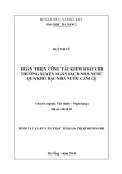 Tóm tắt Luận văn Thạc sĩ Quản trị kinh doanh: Hoàn thiện công tác KSC thường xuyên NSNN qua KBNN Cẩm Lệ