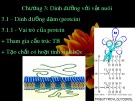 Bài giảng Thức ăn vật nuôi: Chương 3 - Dinh dưỡng với vật nuôi