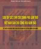 Kỷ niệm 100 năm chủ tịch Hồ Chí Minh ra đi tìm đường cứu nước - Sắc lệnh của Chính phủ lâm thời Việt Nam dân chủ cộng hòa năm 1975: Phần 1