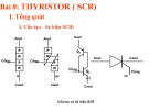 Bài giảng Điện tử căn bản - Bài 8: Thyristor (SCR)