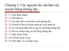 Bài giảng Chương 2: Các nguyên tắc căn bản của truyền thông không dây