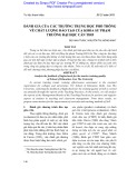 Đánh giá của các trường trung học phổ thông về chất lượng đào tạo của Khoa Sư phạm Trường Đại học Cần Thơ