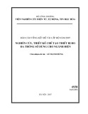 Báo cáo kết quả thực hiện đề tài cấp bộ 2007: Nghiên cứu, thiết kế chế tạo thiết bị đo đa thông số dùng cho ngành điện