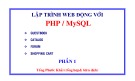 Bài giảng Lập trình Web động với PHP/MySQL - Tống Phước Khải