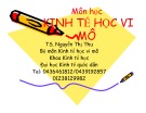 Bài giảng Kinh tế học vi mô - TS. Nguyễn Thị Thu