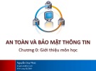 Bài giảng An toàn và bảo mật thông tin - Nguyễn Duy Phúc