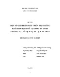 Tóm tắt Khóa luận tốt nghiệp: Một số giải pháp phát triển thị trường khách du lịch Mỹ tại công ty TNHH Thương mại và dịch vụ du lịch An Tran