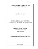 Tóm tắt Khóa luận tốt nghiệp: Di tích đình làng Thượng (xã Cảnh Hưng - huyện Tiên Du - tỉnh Bắc Ninh)