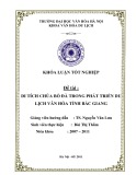 Tóm tắt Khóa luận tốt nghiệp: Di tích chùa bổ đà trong phát triển du lịch văn hóa tỉnh Bắc Giang