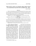 Đóng góp của Phan Văn Trường trong phong trào của người Việt Nam yêu nước tại Pháp (1912 – 1923)