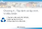 Bài giảng Vi xử lý - Chương 4: Tập lệnh và lập trình điều khiển