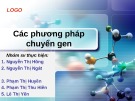 Bài thuyết trình: Các phương pháp chuyển gen