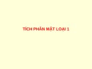 Bài giảng Tích phân mặt loại 1