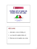 Bài giảng Thống kê cơ bản và phân tích số liệu - PGS.TS. Hoàng Văn Minh