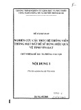 Đề tài cấp nhà nước: Nghiên cứu cấu trúc hệ thống viễn thông mặt đất để sử dụng hiệu quả vệ tinh Vinasat (Nội dung 1)