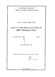 Luận văn thạc sĩ: AJAX và ứng dụng tại công ty điện thoại Hà Nội