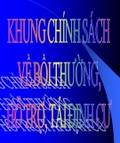 Bài giảng Khung chính sách về bồi thường, hỗ trợ, tái định cư