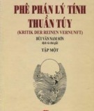 Lý tính phê phán thuần túy: Phần 2